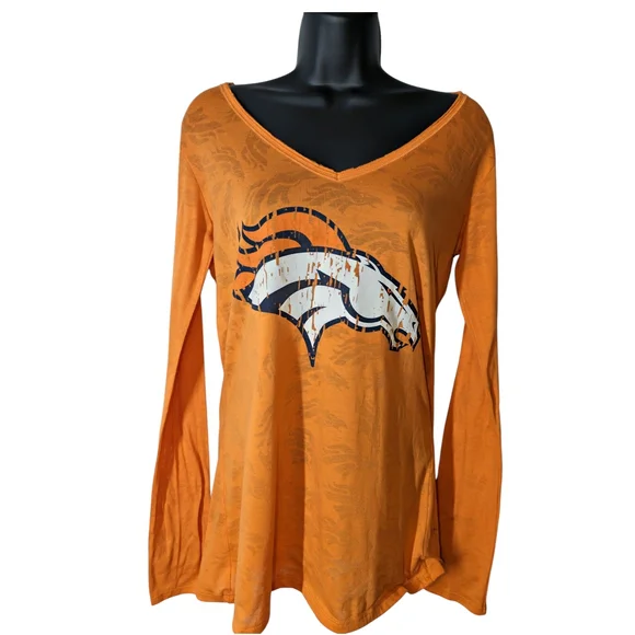 Team Apparel Orange Long Sleeve Tee with Graphic - Picture 1 of 5